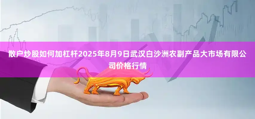 散户炒股如何加杠杆2025年8月9日武汉白沙洲农副产品大市场有限公司价格行情